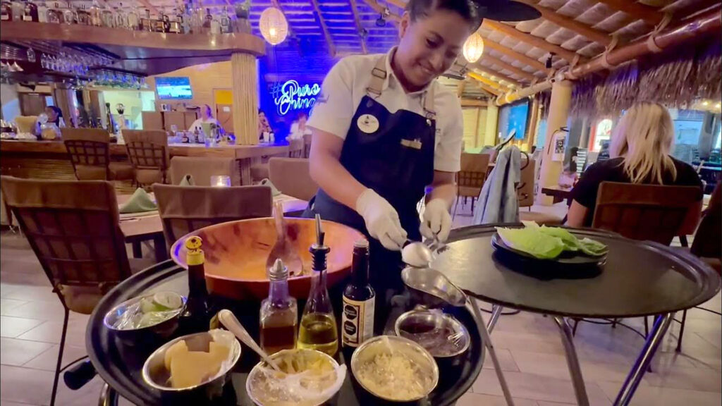 Table Side Caesar Salad at Solomon’s Landing